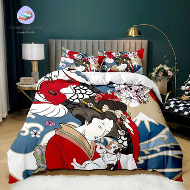 Housse de Couette Femme Japonaise